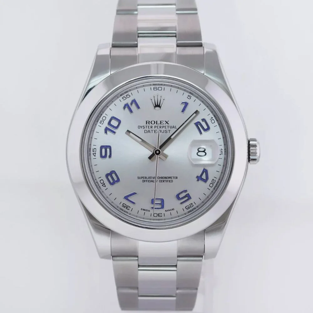 Men's Rolex Datejust Blue Accent 41mm Watch